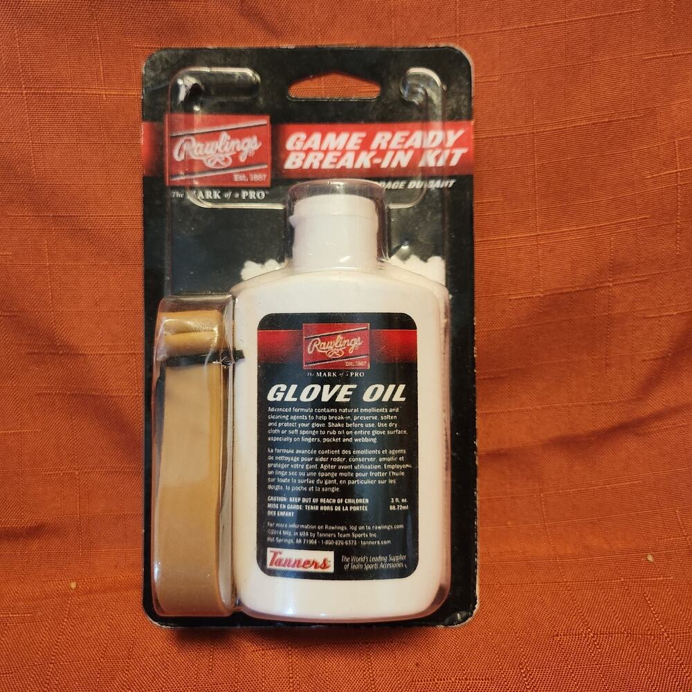 New Rawlings Game Ready Glove Break-in Kit Baseball Softball Tanner’s Oil